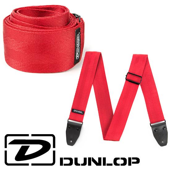 [Dunlop] Deluxe Seatbelt Strap - Red, 레드 컬러 (안전벨트 재질 스트랩)