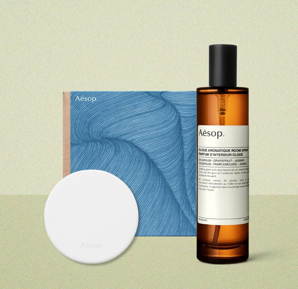 [이솝공식/슬리브포장] 올루스 아로마틱 룸 스프레이 100mL (+디퓨징 디스크 증정)