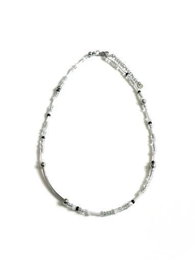 [equope/에콰웁] mix steel stick necklace