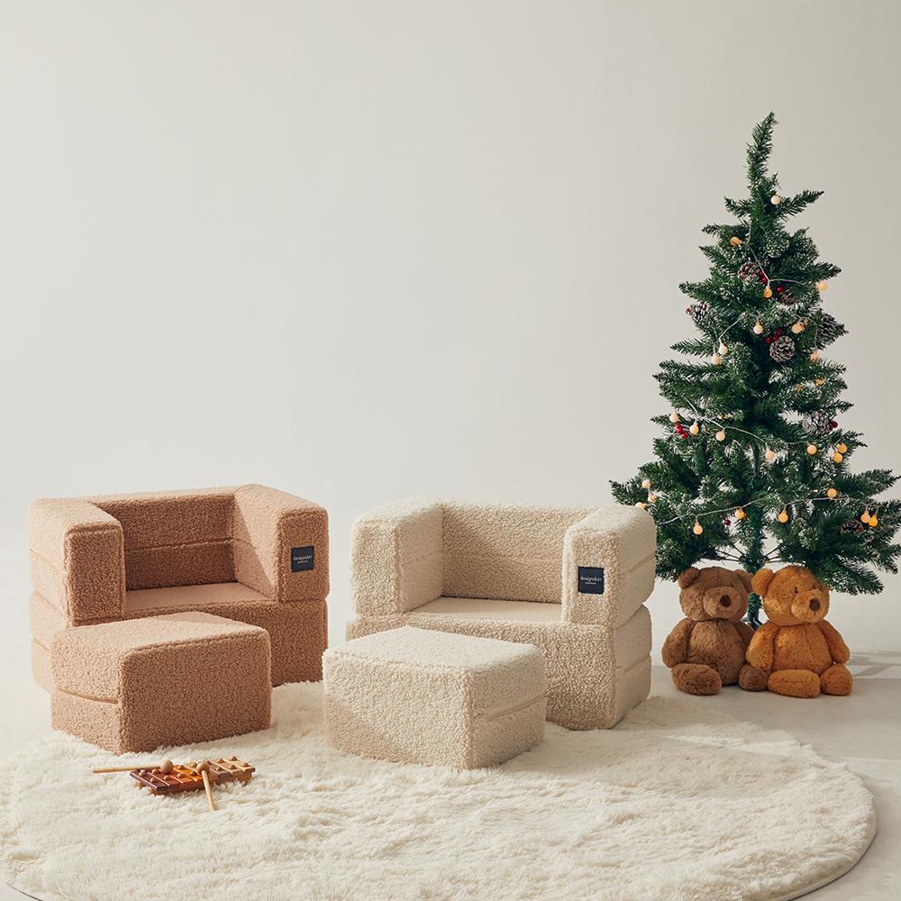 플리스 케이크 아기 소파 (색상선택)