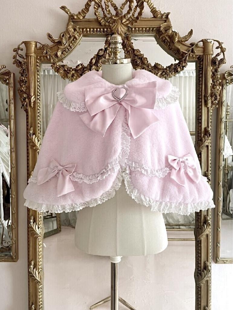 baby cherry cape (baby pink)