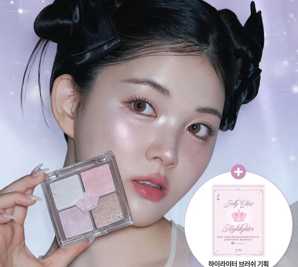 [NEW/홀리데이 에디션] 투에이엔 젤리 글로우 하이라이터 팔레트 10.8g (기획/단품)
