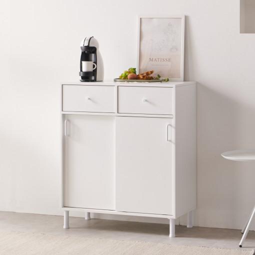 펠리체 800 작은 수납장 안방 수납장 미닫이 슬라이딩 슬라이드 수납장