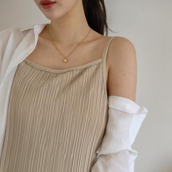 임부복*허니플리츠끈나시 임산부원피스