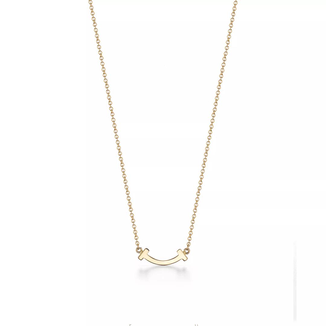 스마일 펜던트, 옐로우 골드, 다이아몬드 세팅