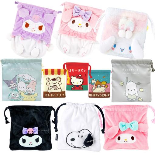 산리오 파우치 캐릭터 조리개 주머니 마이멜로디 쿠로미 시나모롤 포차코 헬로키티 한교동 : 아가천사