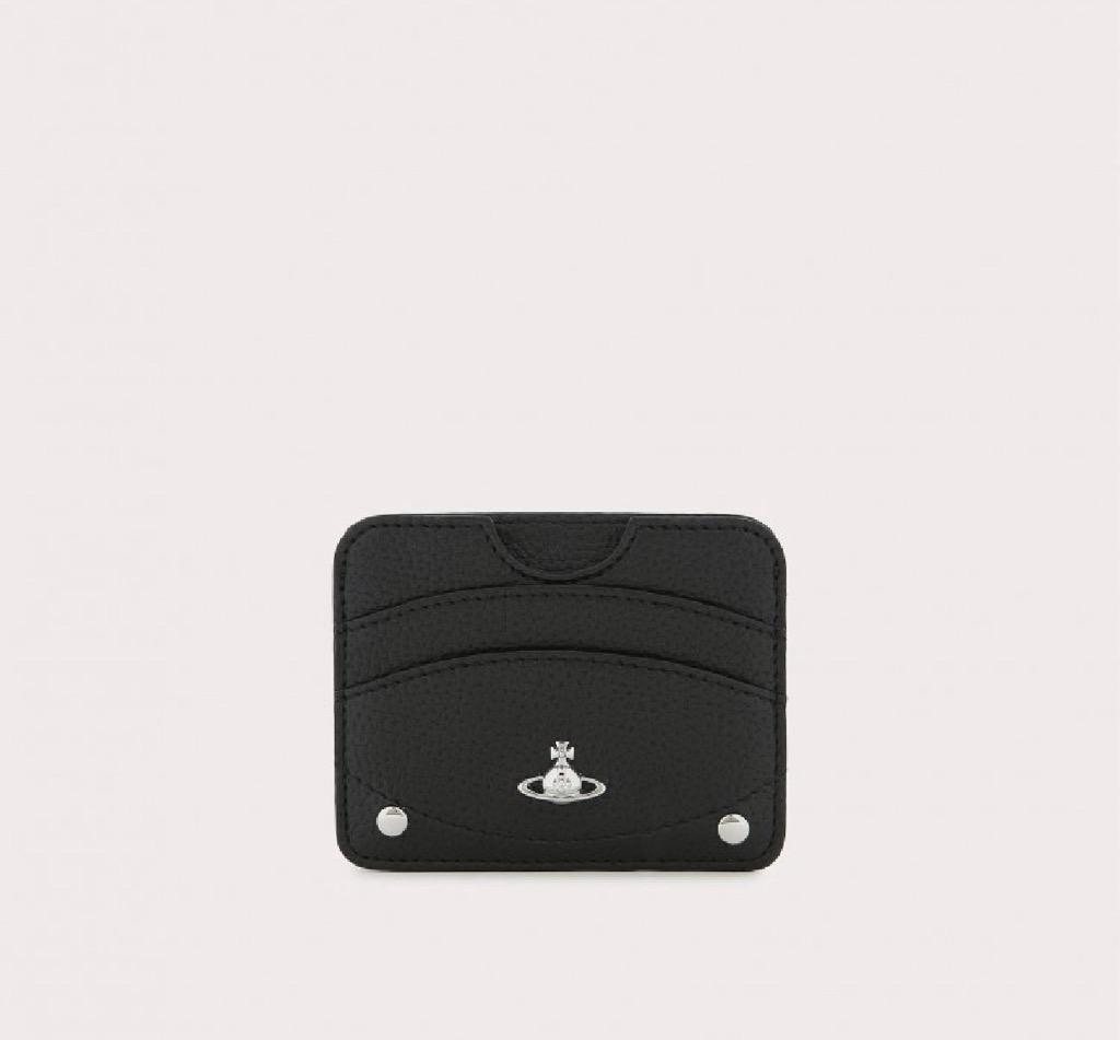 그레인 하프 문 플랫 카드지갑