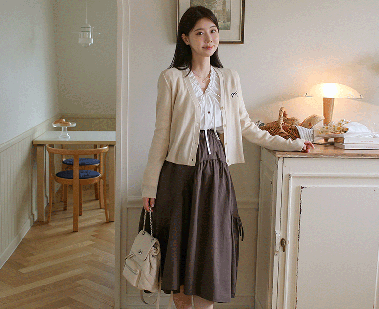 [신상할인] 임부복*리본리본 밴딩 스커트