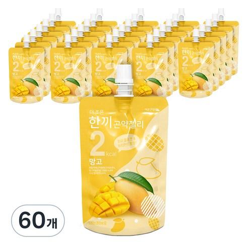 더조은 한끼곤약젤리 망고, 150g, 60개