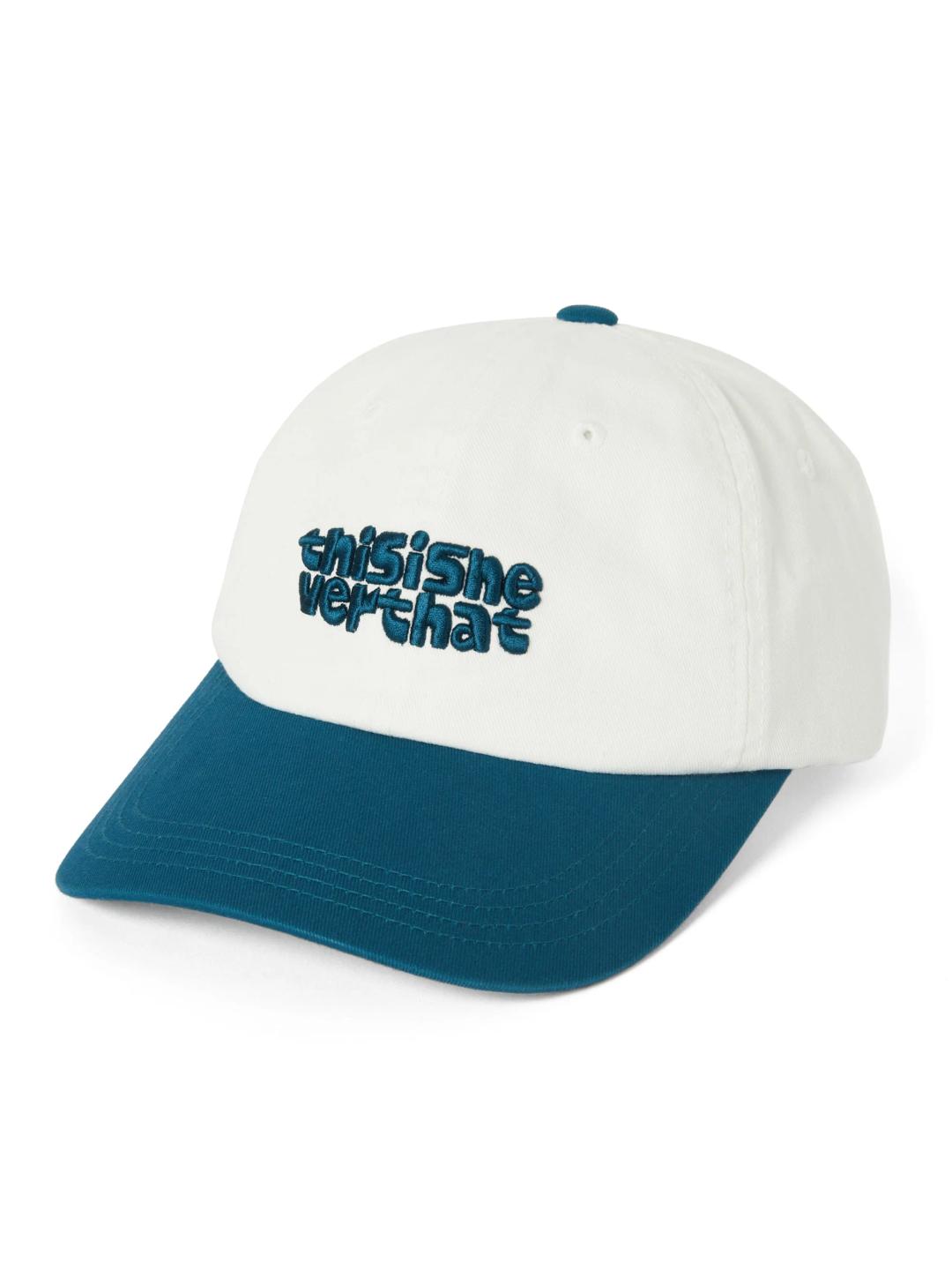 Bold Logo Cap White/Blue
