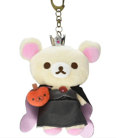 산엑스 코리락쿠마 동화 테마 여왕 봉제 인형 키링 키체인 열쇠고리
