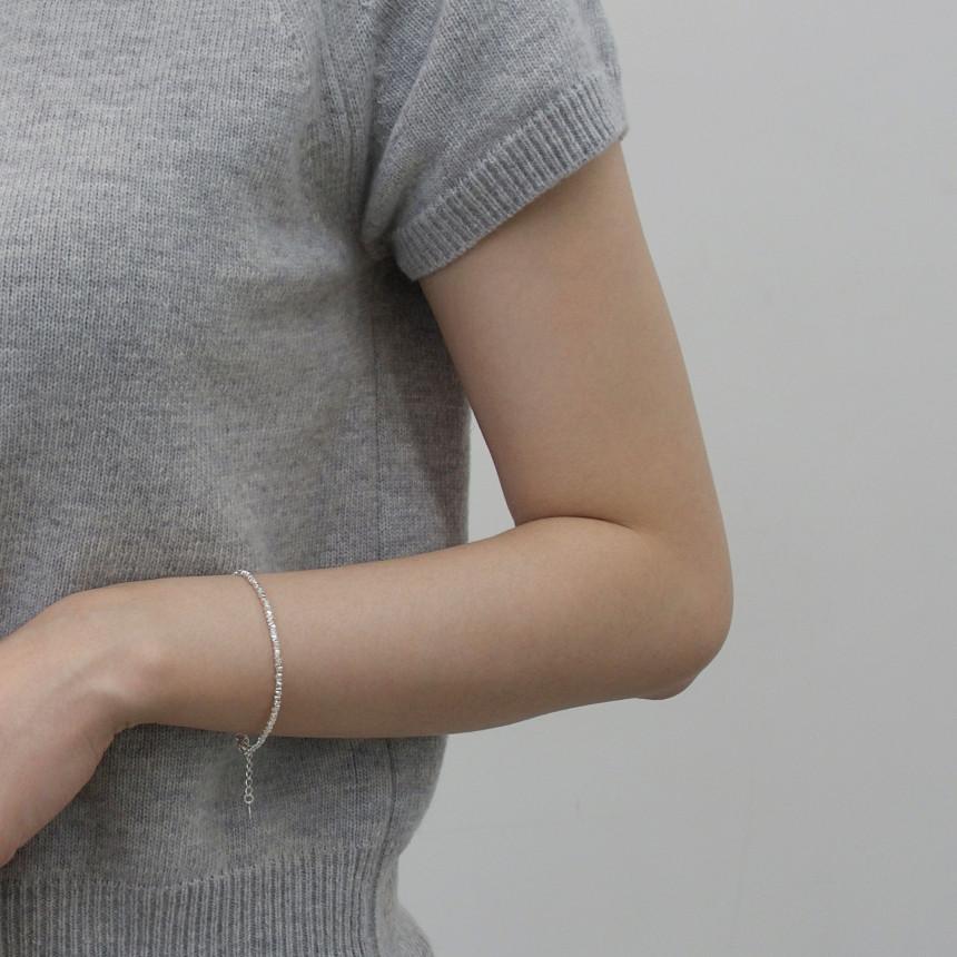 silver925 타이니 실버 스톤 팔찌