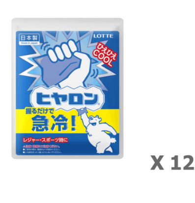 [1박스] 문지르면 간단 냉각 롯데 히야론 간단 급냉팩 (12개입) / 히얄론 냉각팩 - 기타생활잡화 | 쿠팡