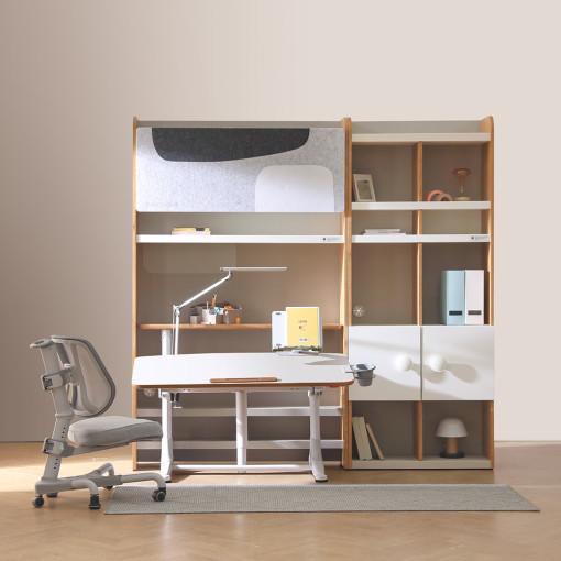 니스툴그로우 책상+전면장 SET 그레이