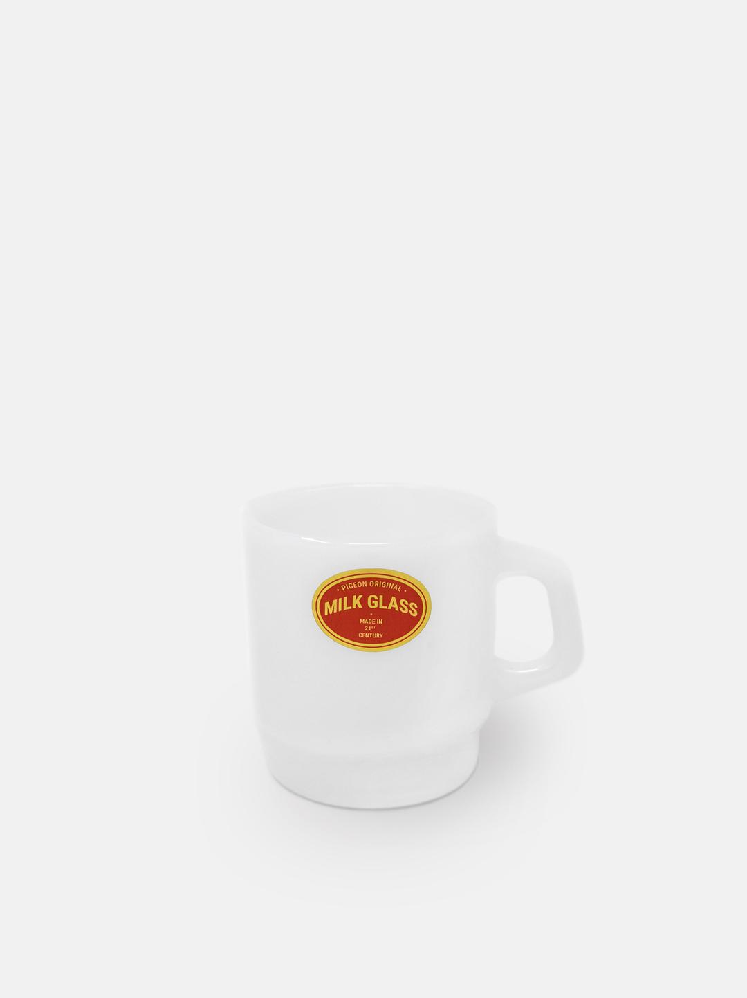 Milk Glass Mug – White