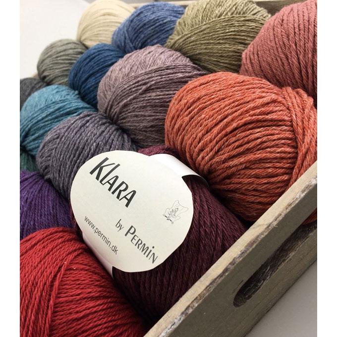 Klara 8838(울55%+면45%, 50g, 116m) / 덴마크 Permin 뜨개실(DIS)