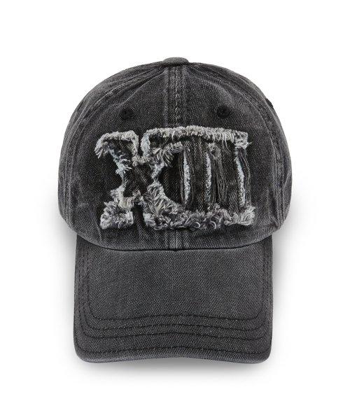 XII Time Applique Ball Cap Black