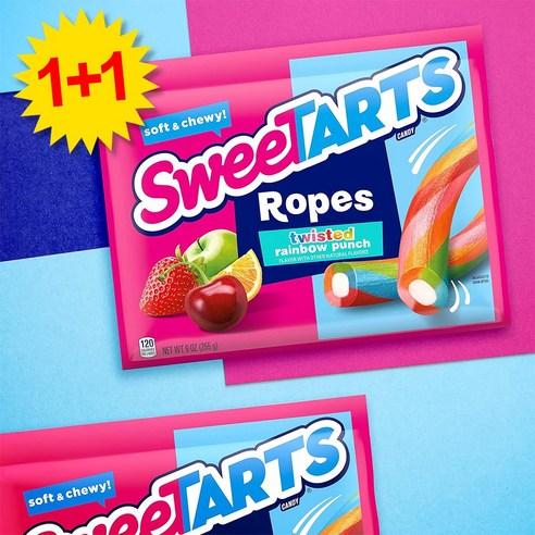 스윗타르트 로프 트위스트 레인보우 펀치 캔디 255g(9oz) 2개, 255g, 2개 - 사탕 | 쿠팡