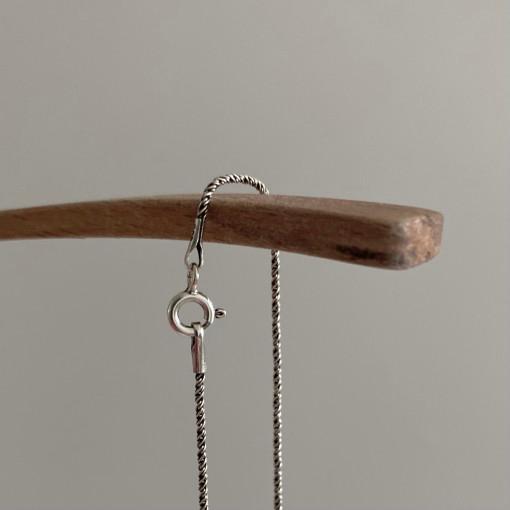 925실버 Ash 은목걸이 40cm,50cm