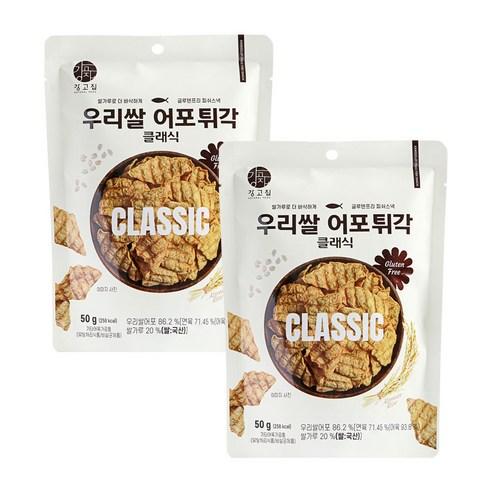 강고집 우리쌀 어포튀각 클래식, 50g, 2개