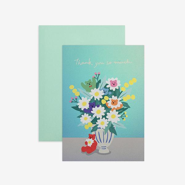 홀로그램 카드 (젤리 베어) - 03 Thank you