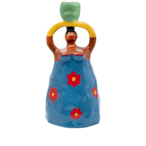 Laetitia Rouget Blue Nina Earthenware Candle Holder 레티티아 후제 도자기 캔들 홀더 블루 니나