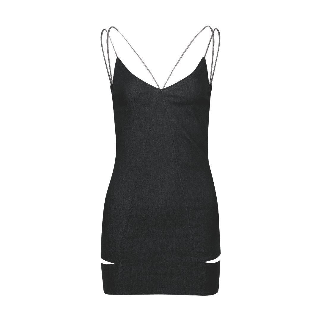 [RESTOCK] GARTER MINI DRESS (BLACK)