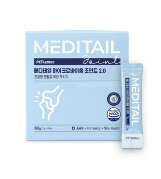 펫레터 메디테일 강아지 영양제 마이크로바이옴 분말영양제, 뼈/관절강화, 북어+치즈, 30개 - 종합영양제 | 쿠팡
