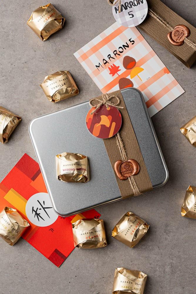 [마롱5] 마롱글라세 4가지 세트 (바닐라, 오렌지/유자, 웨딩임페리얼, 마르코폴로)