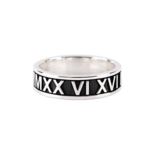 LONGO 리버스 블랙 시리즈 - 러브 포엠 링.(REBIRTH BLACK SERIES - LOVE POEM RING) 5.0mm