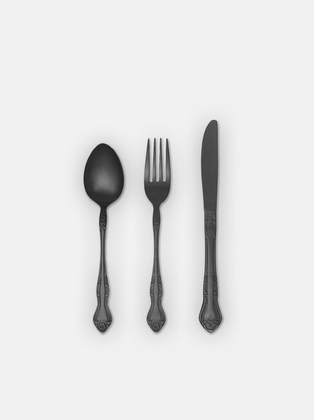 Black Dinner Cutlery