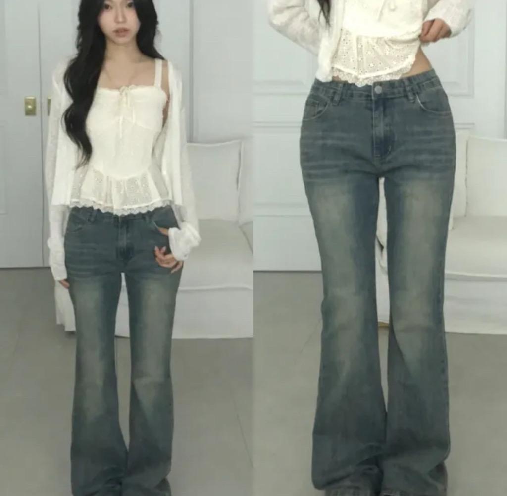 [골반생성핏!/-5°C쿨원단🧊/숏&롱] 멜튼 백포켓 부츠컷 데님 팬츠