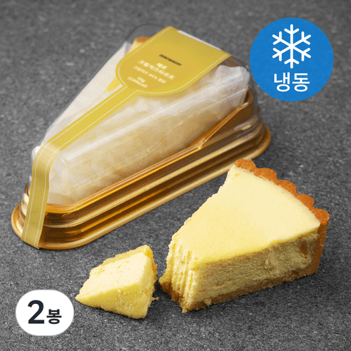 제로베이커리 제로 크림치즈타르트 조각 (냉동), 55g, 2봉 - 파이/쿠키 | 쿠팡