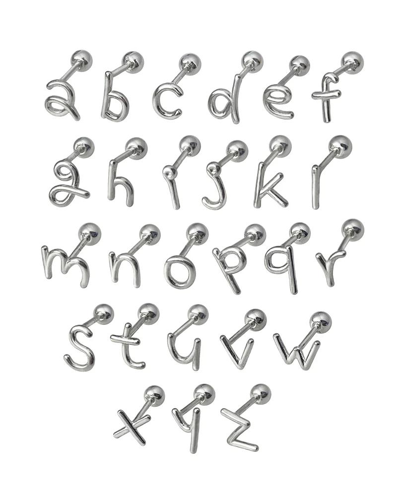 【シルバーver.】イニシャルドゥードゥルピアス