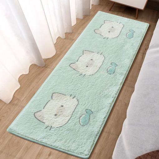 갓수 동물 카페트 긴 직사각형 타원형 시바 고양이 러그 거실 주방 매트