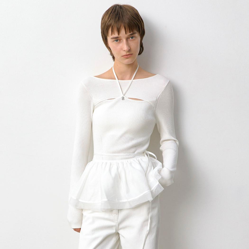 (T-7006)JOSIET HALTER NECK KNIT
