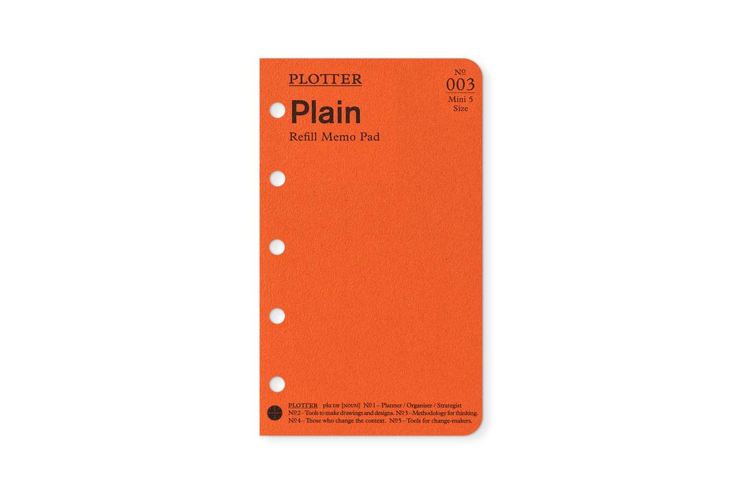 ★よりどり3点で送料無料★　003 リフィルメモパッド無地80枚 ミニ5サイズ(77718113)