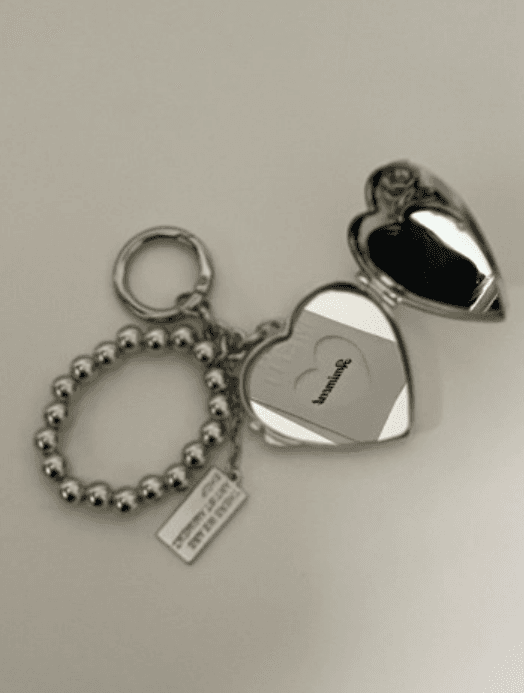 하트 미러 키링 (1color)