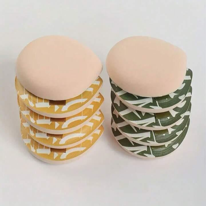 1/2/5/6/10개 친수성 폴리우레탄 메이크업 스펀지 세트, 면 부드러운 파우더 퍼프, 페이스, 파운데이션 및 컨실러 블렌딩 도구로 적합, 다기능 건식/습식 사용, 유니섹스