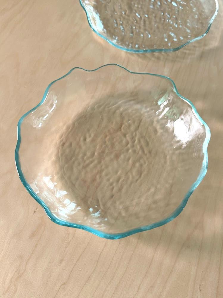 wave plate 글라스 샐러드 유리 터키 여름 접시