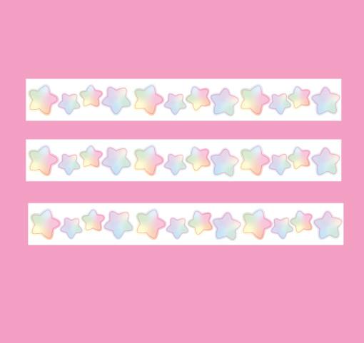 [훈찌마켓] 아련아련 레인보우별 글리터 키스컷