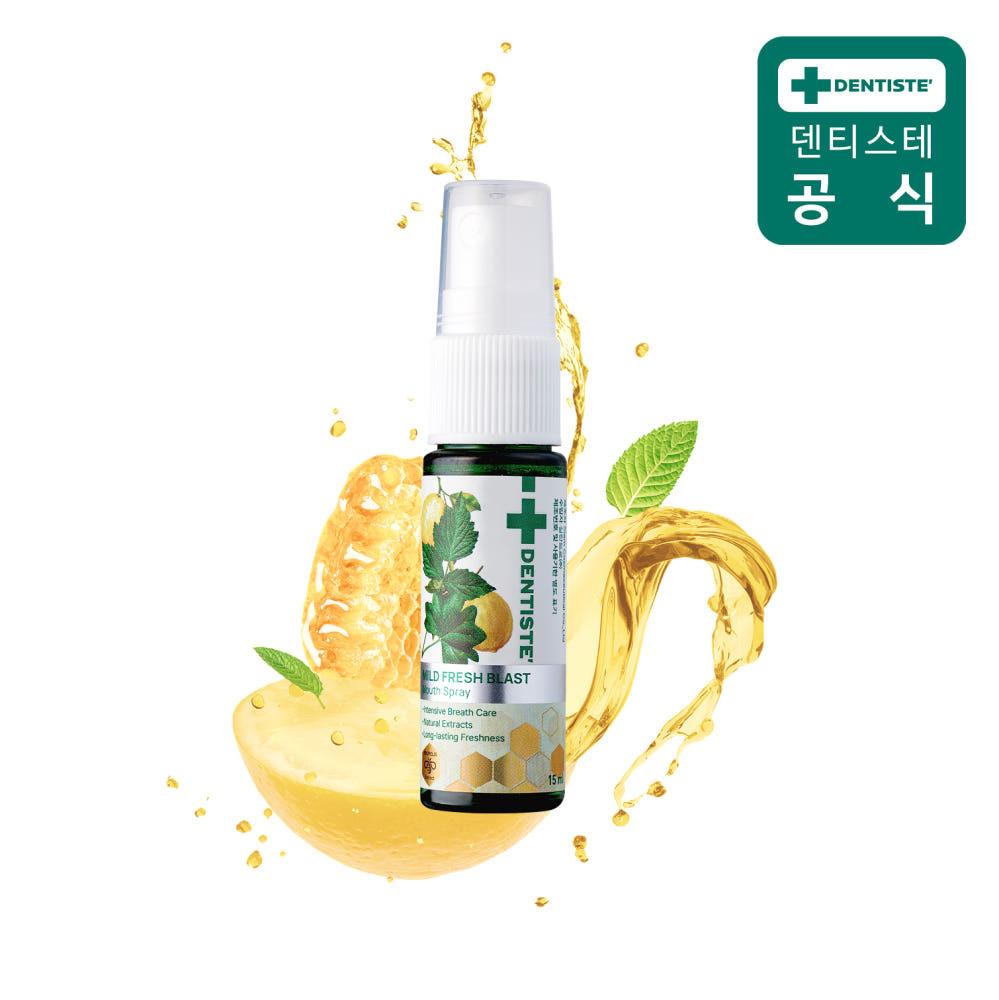 덴티스테 구강스프레이 마일드 후레쉬 블라스트 마우스 스프레이15ml 구강청결제 구취 입냄새제거