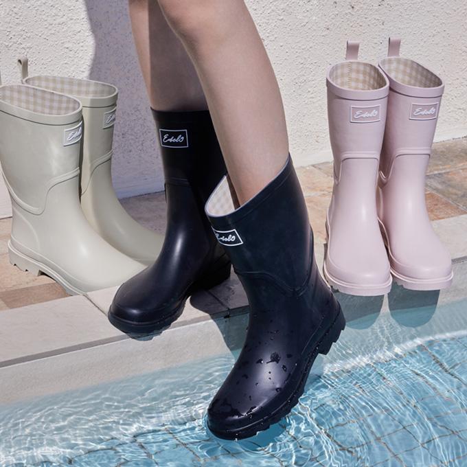 Edel 에델 오리지날 미들 레인부츠 3cm