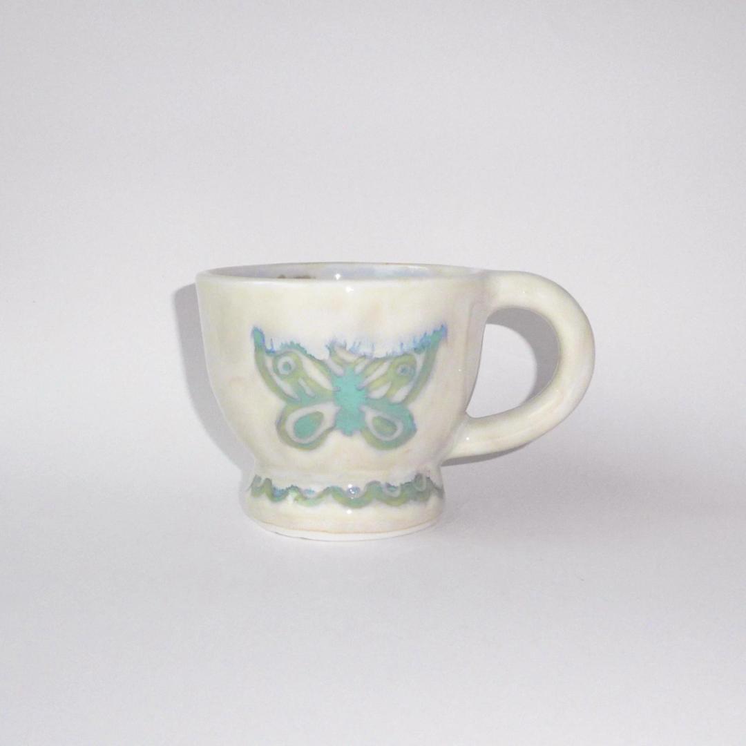 Jade butterfly cup