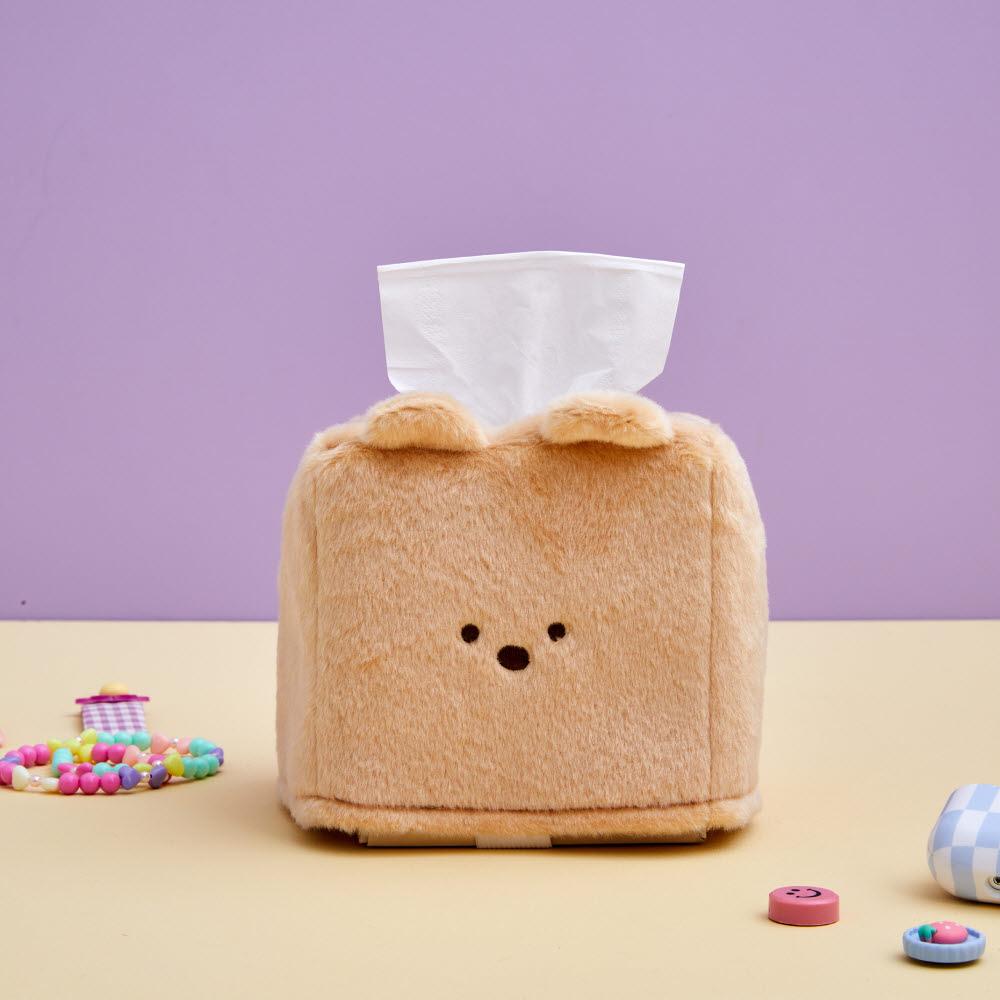 BT 보들보들 버터곰 티슈케이스 정사각형