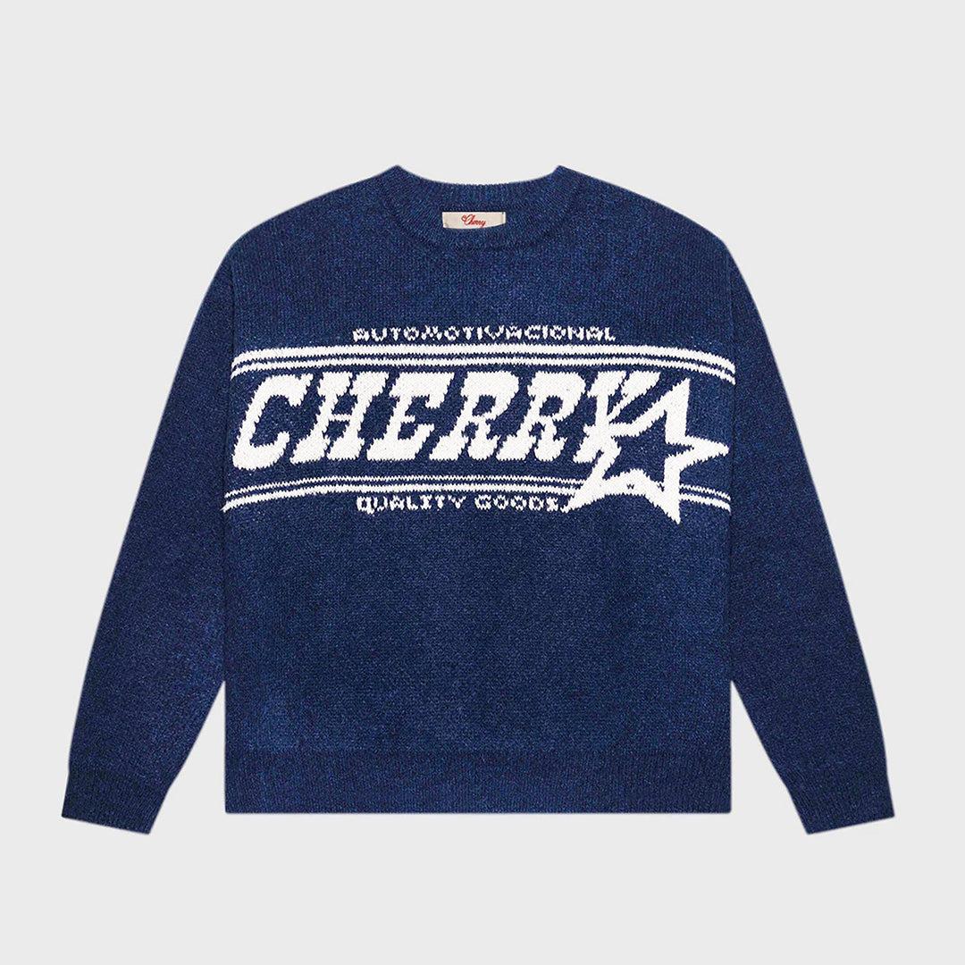 [CHERRY LA] Alpaca Knit Crewneck (Royal)