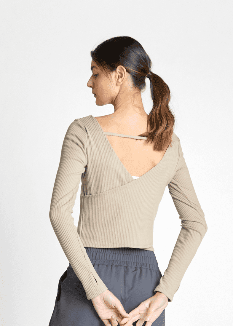 소프트랩 크롭 롱슬리브