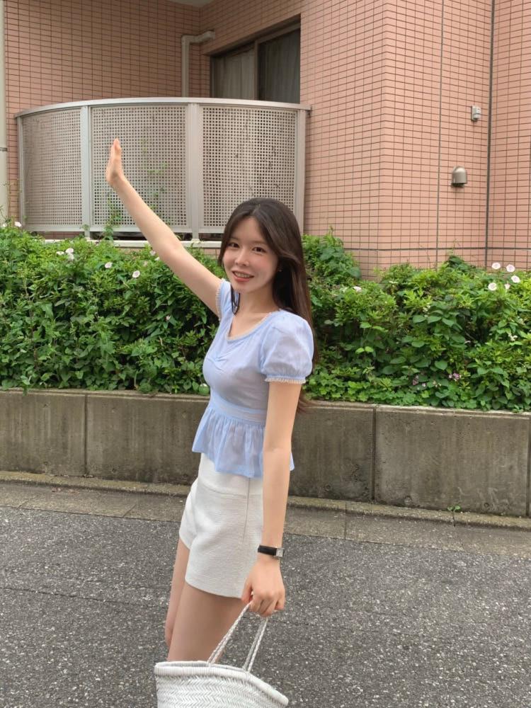SS 포피 트위드 숏 팬츠