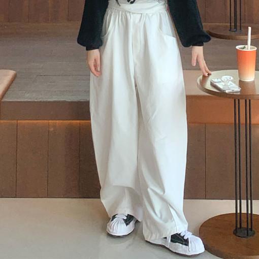 #Hade, [3천장 돌파!/무료배송] 행아리 벌룬 와이드 면 밴딩 팬츠 (3 color)