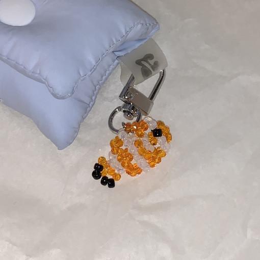 Moolgogi beads keyring(2 types)  물고기 비즈 키링 : 누드피치